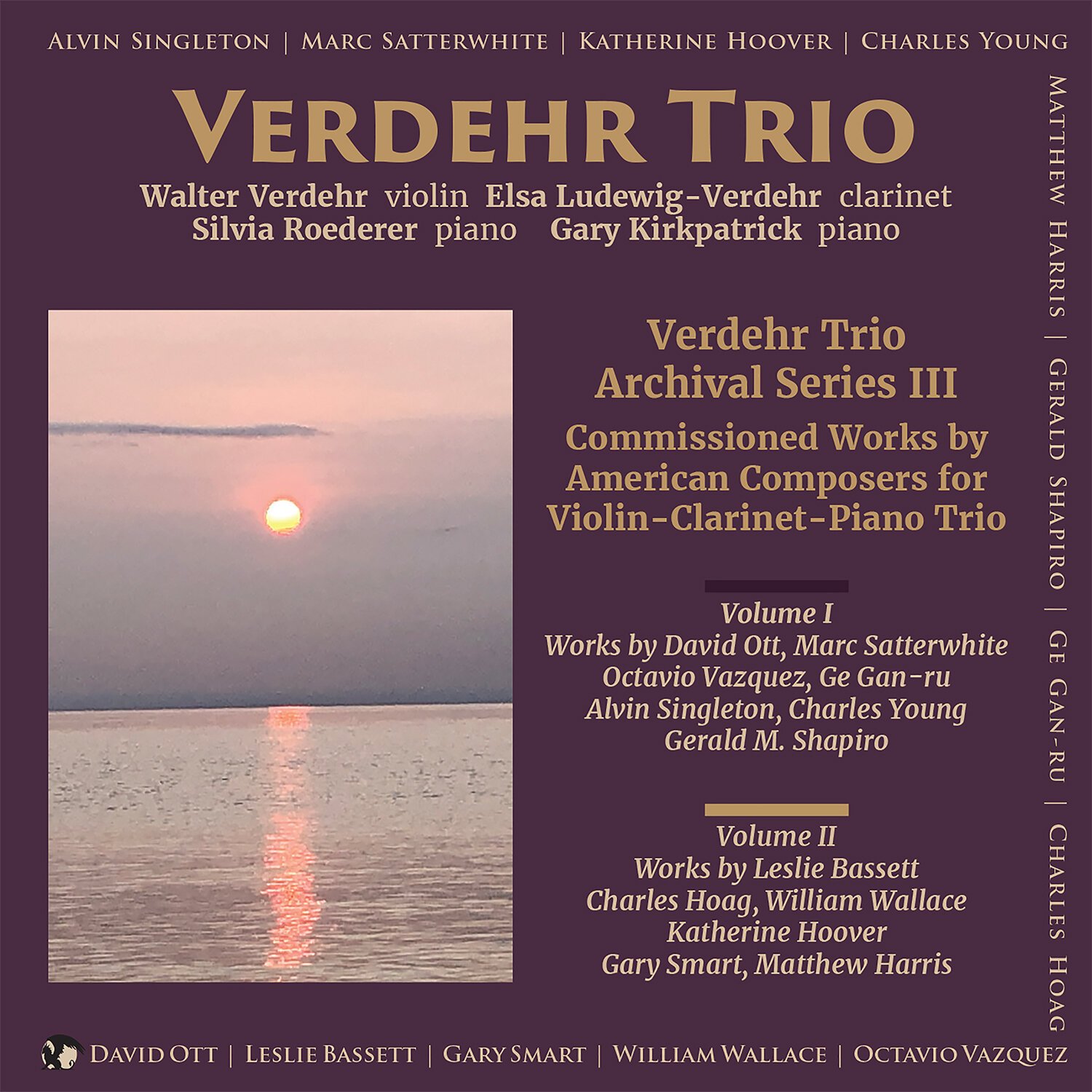 Cover artwork for Verdehr Trio Archival Series III