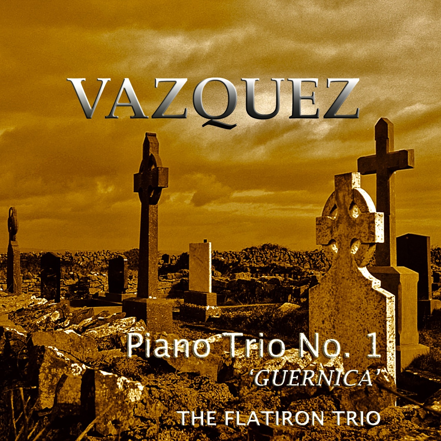 Cover of Piano Trio No. 1: Guernica, performed by the Flatiron Trio